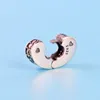 Neuankömmling Fülle Farbe Herz Clips Charm Set Original Box für Pandora DIY Armband CZ Diamant Charms Schmuck Zubehör