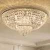 LED Light Modern Crystal Ceiling Lights Fixture European Luxurious Ceiling Lamp Sweet Home Bed Room Indoor Lighting 3 White Color Dimmable