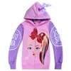 jojo siwa clothes kids zipper hoodies Spring and Autumn 412t Kids Girls Hoodies Jacket Coat 110150cm kids designer clothes girls8900558