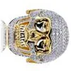 Hip Hop Gouden Sieraden Iced Out Schedel Ringen voor Mannen Nieuwe Collectie Diamond heren Hoge Kwaliteit Bling Rings338y