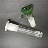 Tallos de vidrio con difusor de 14 mm con un tazón macho de 14 mm para Bongs Burbuja de vidrio y Cenicero Downstem