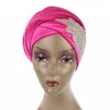 Nuova moda vendita calda splendida gioielli di cristallo impreziositi nigeriano velluto turbante testa lunga sciarpa testa avvolge hija 12 colori