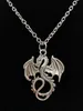 HOT 5PCS/LOT Antique Silver Flying Dragon / Pterosaur Pendants & Necklaces Charm Fashion Women Jewelry Holiday Charms Jewelry Gift - 114