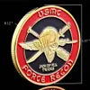 10 pz Arti e Mestieri US Marine Corps Sfida Militare Coin Force Recon USMC Placcato Oro Badge Collection1757074