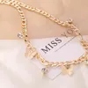 Vrouwen vlinder choker ketting goud vergulde strass party charme sieraden voor meisjes modeontwerp dieren hanglijst kraag kettingen cadeau heet