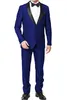 Cheap and Fine Scial risvolto Groomsmen One Button Smoking dello sposo Abiti da uomo Matrimonio / Prom / Cena Best Man Blazer (Giacca + Pantaloni + Cravatta) A01