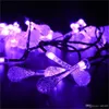 Premium Quality 6m 30 LED Solar Julljus 8 Modes Vattentät Vattendroppe Solar Fairy String Lights för trädgård