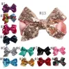 Europe Fashion Baby Girls Barrettes Sequins Bowknot Bobby Pin Hair Clip Kids Candy Color Hairpins Children Hair Accessory 6 Colors