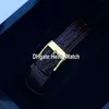 Новый золотой мост 18-каратного золота 113.550.56/0001 0000J Автоматические мужские часы с прозрачным циферблатом Часы с коричневым кожаным ремешком Hello_Watch 3 цвета