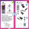 Stock aux États-Unis SMD 5050 30LEDs 5M 150LEDs Bandes LED RVB étanches avec télécommande sans fil RF 44 touches + alimentation 12V 3A