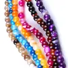 4mm 6mm 8mm 8mm 10mm Agate coloré Agate rond Perles de pierre naturelle pour bracelet collier bricolage bijoux fabrication
