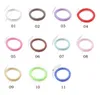 5 cm Metal Punk Telephone Wire Coil Gum Elastic Band Girls Hair Tie Rubber Pony Tail Holder Bracelet Stretchy Scrunchies 11 Colors