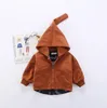 Barn våren jackor baby trollkarl hatt hoodies flickor dragkedja tecknad hooded toppar case casual höst ytterwear jumper outwear baby kläder c7148