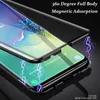 Custodia in vetro temperato ad adsorbimento magnetico in metallo per Samsung Galaxy S10 Plus S10 S10e S9 S9 Plus Note9 S8