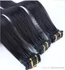 2021 Brazilian 6D hair extensions 150g virgin Remy 05g 300 strand natural black 100 Easy Wear fast delivery In China6773340