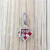 Andy Jewel Authentic 925 Sterling Silver Beads Cozy Christmas House hanger Charm Charms past Europese pandora -stijl sieraden armbanden ketting 79751