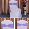 Élastique Chaise Bande Couvre Ceintures Pour La Fête De Mariage De Bal Avec Cerceau Boucle Spandex Chaises Sash Boucles Couverture Fête De Mariage Gratuit DHL HH7-2017