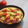 9" Non-Stick Pizza Pan Round Removable Bottom Kitchen Bakeware Mould Pie Pizza Cake Fluted Heavy Duty Pie Pizza Pan Bakeware Tools YP575