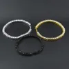 Iced Out 1 rangée Righestones Bracelet Men Hip Hop Style Clear Simuled Diamond 789inches Bling Bling K55358388447