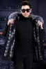 Men's Leather & Faux 2021 Autumn And Winter Fur Men's Long Section To Overcome Liner Warm Jacket Mink Coat1