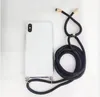 Transparente Anti-fallen Stoß- Phone Case Hybrid TPU-Rahmen PC rückseitige Abdeckung für iPhone 11 X XS 8 plus Mit Lanyard Halskette Strap