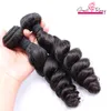 Greatremy Loose Wave Hair Buntles Brasilianska Virgin HairExtensions Humanhair Weft 8-30Inch Naturlig färg toppkvalitet