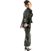 7 Kleur Sexy Dames Bodycon PVC Slanke Rok Gothic Punk Enkel Lengte Rok Novelty Nightclub Party Kostuum Potlood Split lange rok