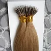 Cabelo Virgem Brasileiro 100g Remy micro contas extensões de cabelo em nano anel links cabelo humano em linha reta 100 peças