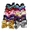 16 Stil 6 tum Rainbow Sequin Bow Hair Clip Europe och Amerika älskvärda baby Rainbow Bling Bows Hairpin Fashion Jojo Bows Hairpin 5510777