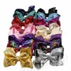 16 Style 6 inch Rainbow Sequin Bow Hair Clip Europe and America lovable Baby Rainbow Bling bows Hairpin fashion Jojo Bows Hairpin T9I00262