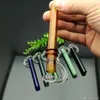 Цветная стеклянная труба с крышкой Большой Pyrex Горелка для горелки толщиной нефтяной стеклянной водой