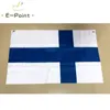 No.5 96 cm * 64 cm tamanho Bandeira Europeia da Finlândia Top Anéis de bandeira de Poliéster Bandeira decoração voando jardim de casa bandeira Presentes festivos
