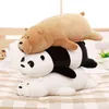 Travesseiro de brinquedo de boneca de urso polar segurando um panda para meninas de f￩rias de feriado de feriado de anivers￡rio presente de natal