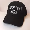Boné de beisebol personalizado bordado com seu próprio texto de algodão ajustável Snapback Hat Dad Hat264w