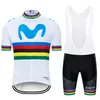 Movistar Team Cycling Maniche corte Jersey Bib Pantaloncini set da ciclismo Jersey MTB Ropa Ciclismo Mens Bicycling Maillot Culotte Abbigliamento 102335