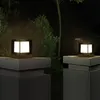Solarenergiebetriebene Säulenleuchten, wasserdichte Aluminium-Zaunpfostenleuchten für die Wanddekoration im Innenhof einer Villa im Freien