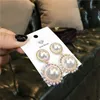 Vintage exaggerated classic elegant pearl pendant stud earrings for women girls fashion luxury designer silver post