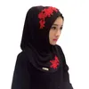 Ladies Lace Embroidery Headband Hijab Islamic Scarves Bonnet Shawls Muslim Scarf Women Hijab Islamic 2019 11 Colors high quality