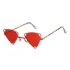 OEC CPO Luxury Petites lunettes de soleil Femmes Vintage Triangle Clear Red Shades Sunglass Ladies Brand Designer Sun Glasss For Menl1363309810