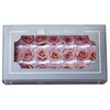 2-3CM 21 pièces Grade A boîte-cadeau de fleur de rose préservée têtes de rose éternelles pour la décoration de la maison de fête de mariage cadeau de fleur de rose Favor303H