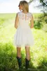 2019ショートフルレースブライドマイアードドレスプラスサイズの膝丈ガーデンカントリー結婚式ゲストプロムパーティーガウンのメイドの名誉服