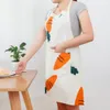 Senyue Fashion Pastoral Carrot Sleeveless Overalls Barista Baker Bartender Chef apron aprons for woman adult bibs