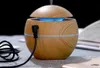 2023 Hot Ball Shape Wood Grain Essential Oil Diffuser Bambu Color USB Luftfuktare för kontor hem sovrum vardagsrum