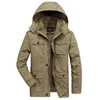 AFS JEEP Plus tamaño 7XL 8XL militar Parka hombres abrigo 2018 invierno espesar cálido nieve frío hombres chaquetas algodón con capucha Parkas Hombre