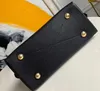 Realfine888 New 5A top Quality M44829 25cm Neo Allma BB Momogran Empreinte Leather Handles Handbag,real leather with Dust Bag,Free Shipping
