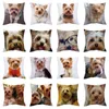 Custom Throw Pillow Covers Animal Cushion Cover Home Decoration Polyester 45x45 Pet Dog Pillow Case For Living Room Sofa Decor