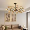 Lámpara de sala de estar candelabro hogar de gama alta simple diseño moderno faro restaurante dormitorio luz lámparas nórdicas de lujo