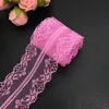 100yARDS/ 40mm Wide Bilateral Handicrafts Embroidered Net Lace Trim Ribbon Wedding/Birthday/Christmas/Bow Decorations