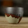 Tazza da tè in ceramica con smalto ruggine Porcellane Forno Cambia tazza rossa Pinming Tazza da tè vintage Accessori per il servizio Decorazioni per la casa