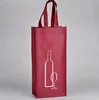 Borsa per la conservazione del vino rosso in tessuto non tessuto Coperchi per bottiglie di vino per una bottiglia doppia Pacchetto vino Confezione regalo Borse per feste